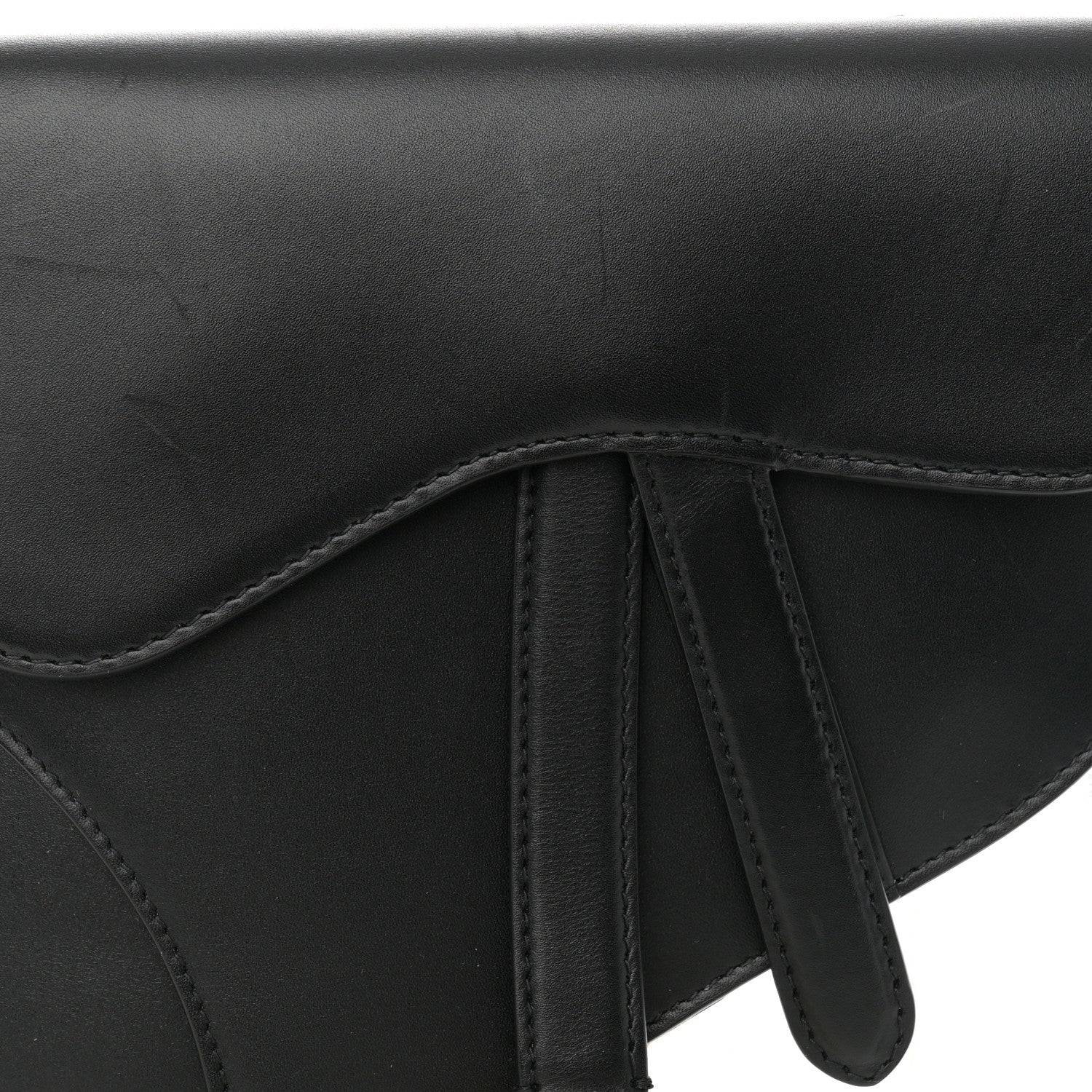 Christian Dior Calfskin Saddle Belt Bag Black 7 of 9