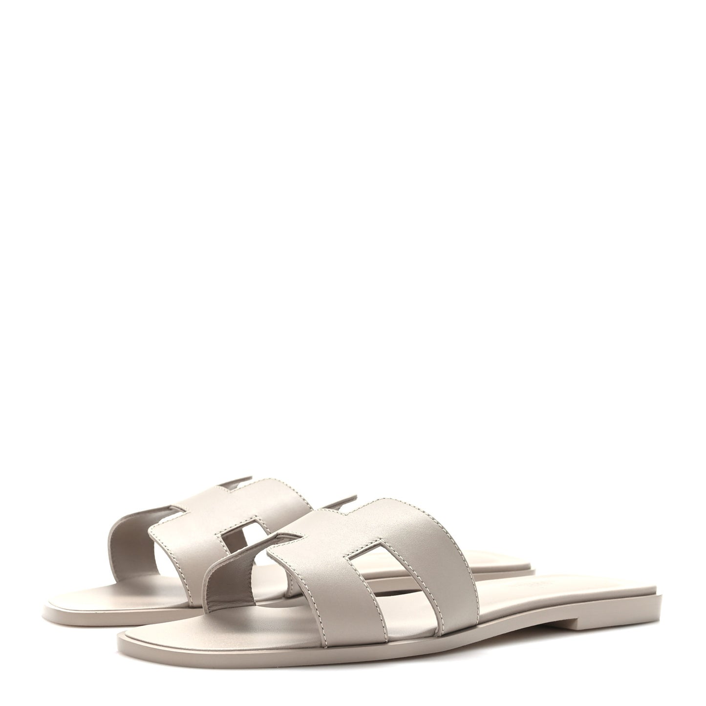 Box Calfskin Oran Sandals 40 Beige Mastic