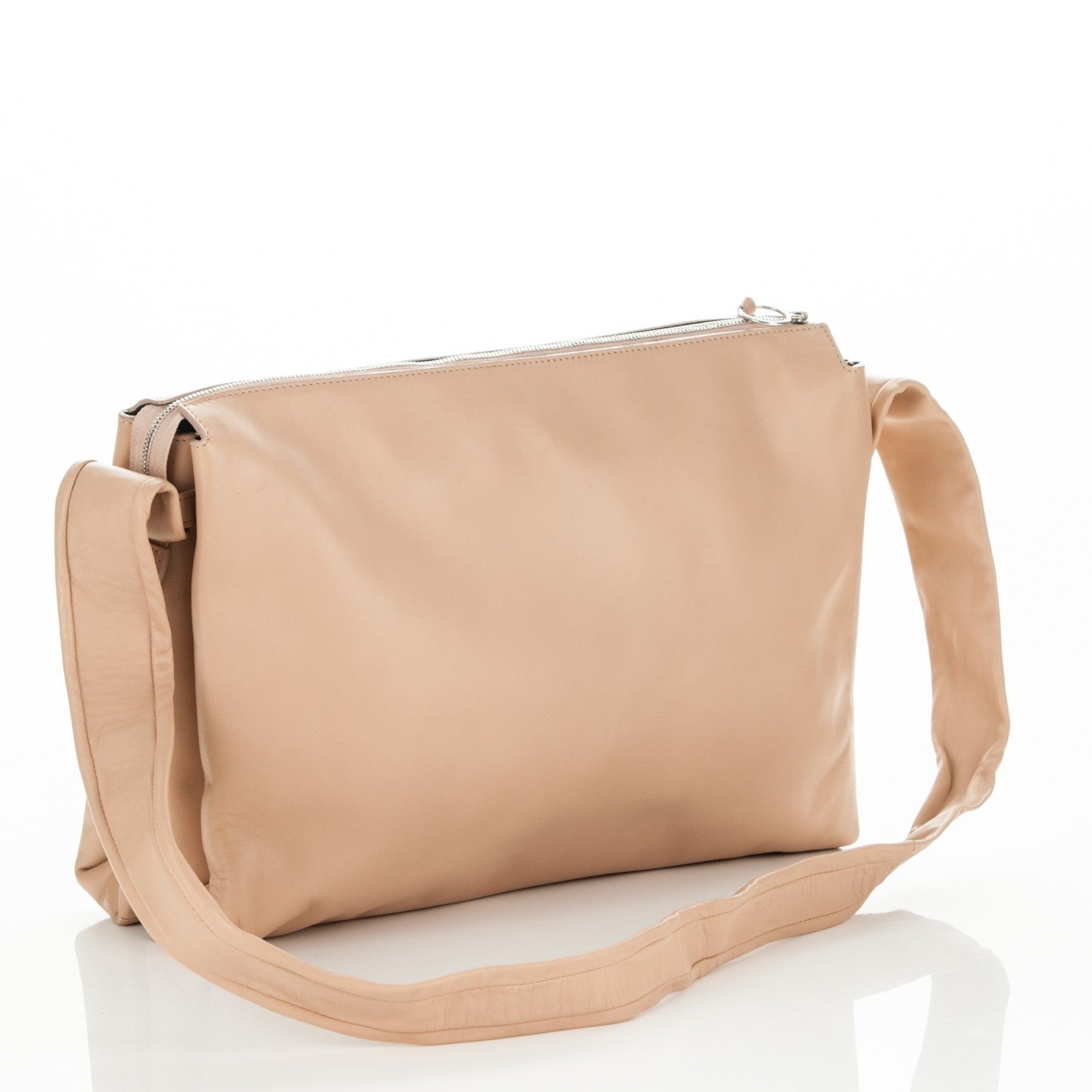 Celine Lambskin Medium Knotted Bag Nude 3 of 5