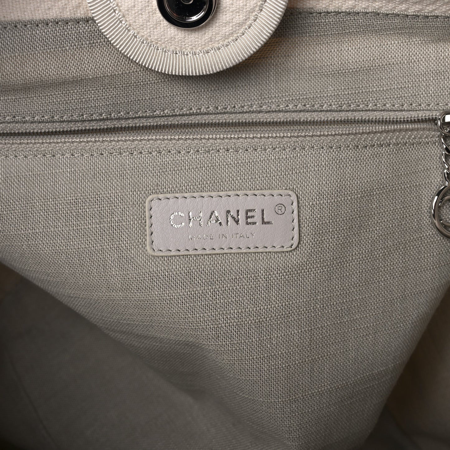 Mixed Fibers Small Deauville Tote White