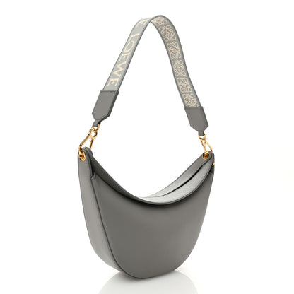 Loewe Satin Calfskin Jacquard Small Luna Bag Pearl Grey 3 of 11