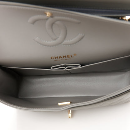Chanel Caviar Quilted Medium Double Flap Grey 5 of 10