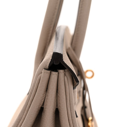 Hermes Togo Birkin 25 Gris Tourterelle 12 of 15