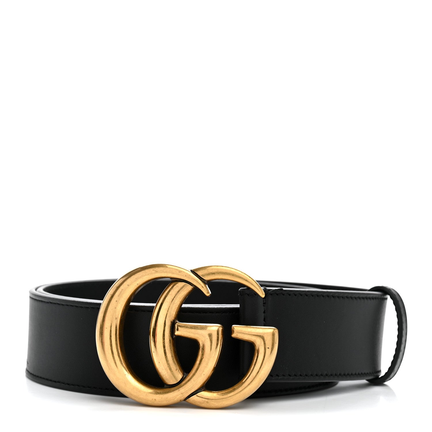 Gucci Calfskin Double G 40mm Belt 80 32 Black 1 of 5