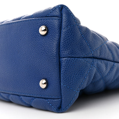 Chanel Caviar Quilted Easy Zip Tote Cobalt Blue 10 of 12