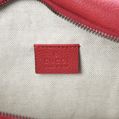 Gucci Grained Calfskin Logo Belt Bag Hibiscus Red 9 of 12