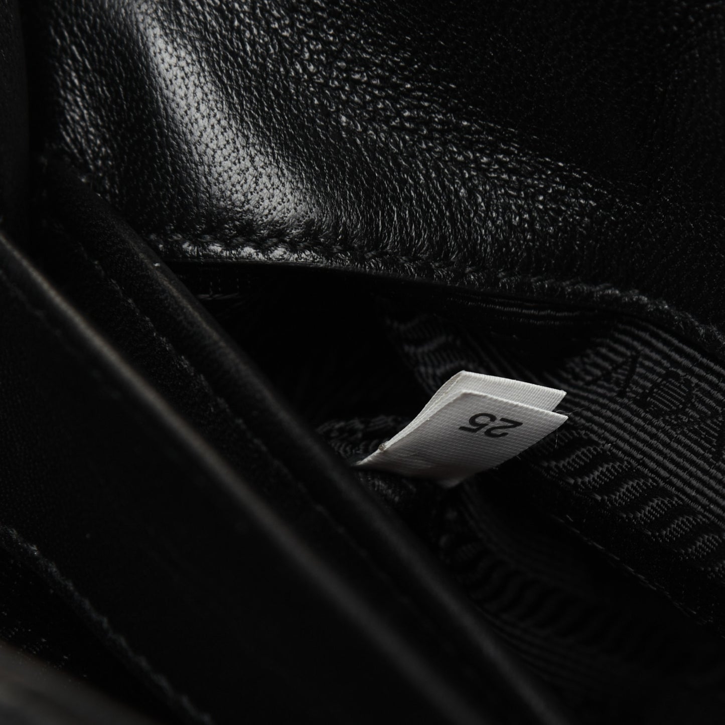 Nappa Triangle Stitched Small Spectrum Bag Black