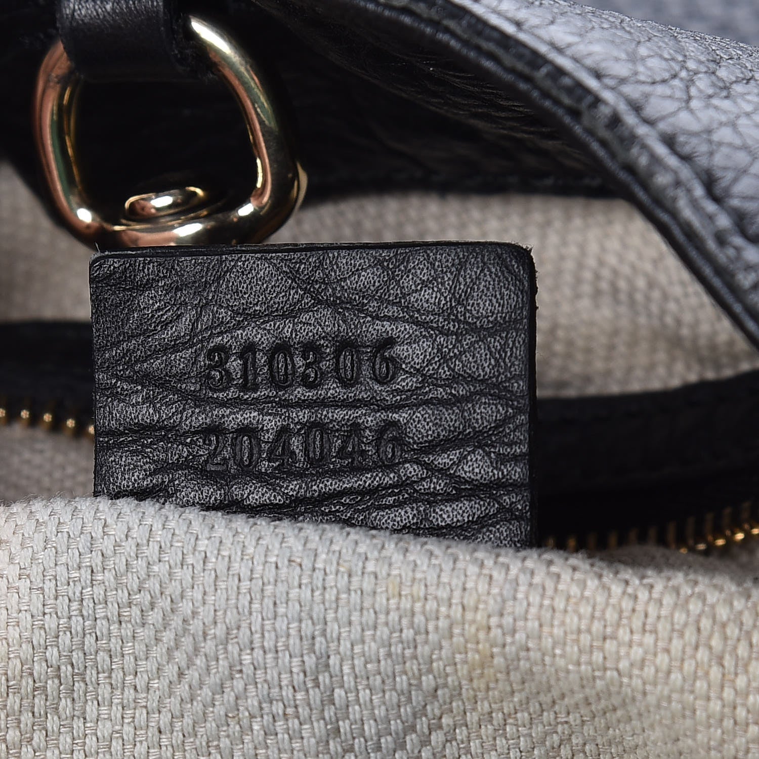 Gucci Pebbled Calfskin Large Soho Chain Shoulder Bag Black 7 of 12