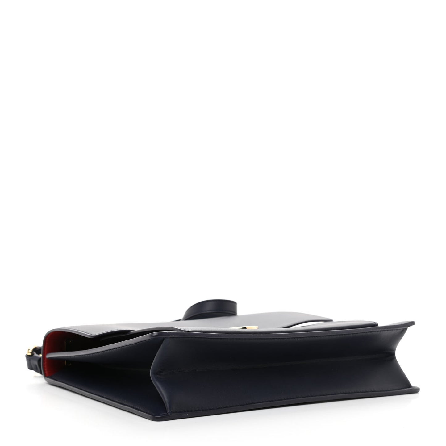 Calfskin Marisol Top Handle Shoulder Bag Navy