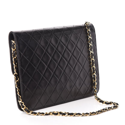 Chanel Lambskin Quilted Medium Single Flap Black 3 of 12