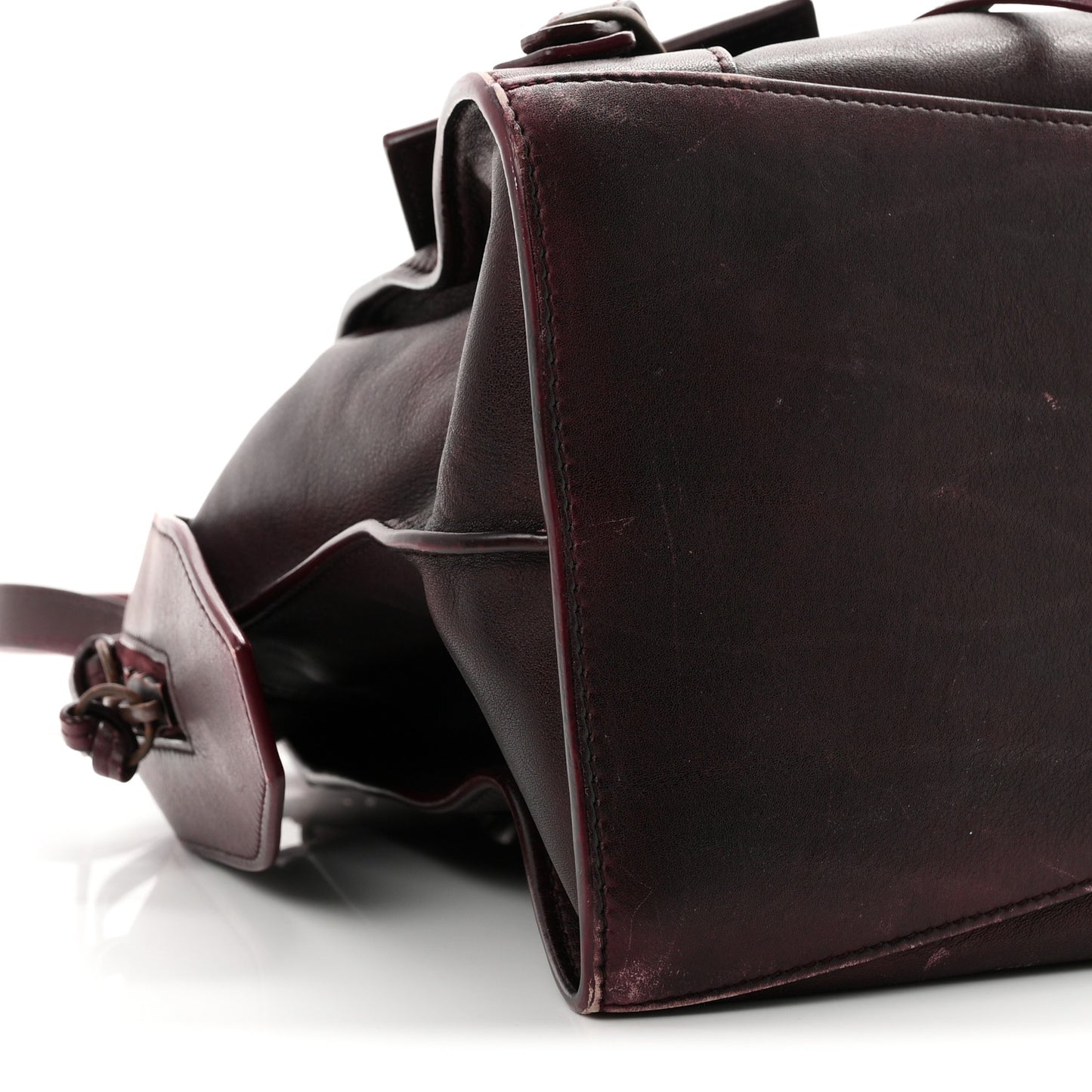 Used Calfskin Rust Hardware Neo Classic City Burgundy