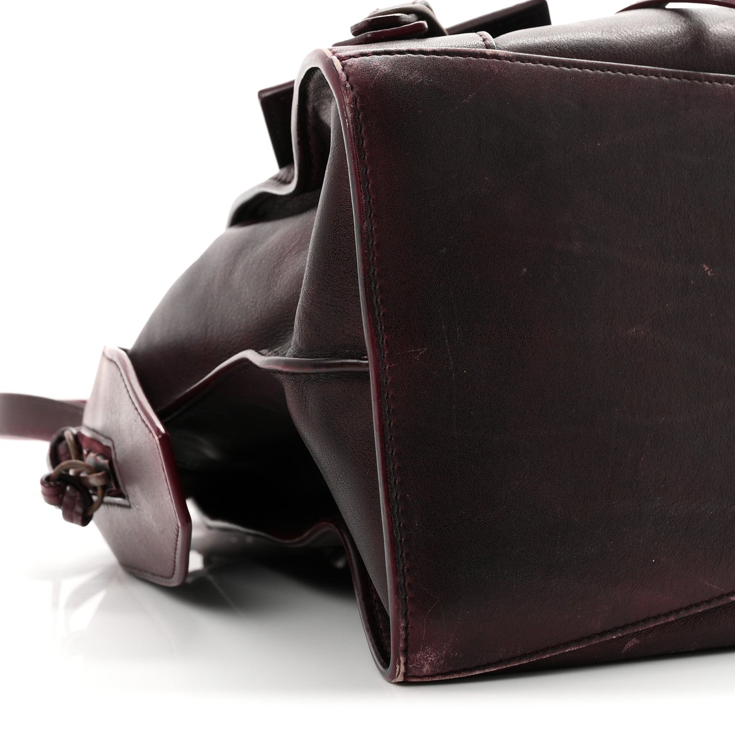 Balenciaga Used Calfskin Rust Hardware Neo Classic City Burgundy 9 of 11
