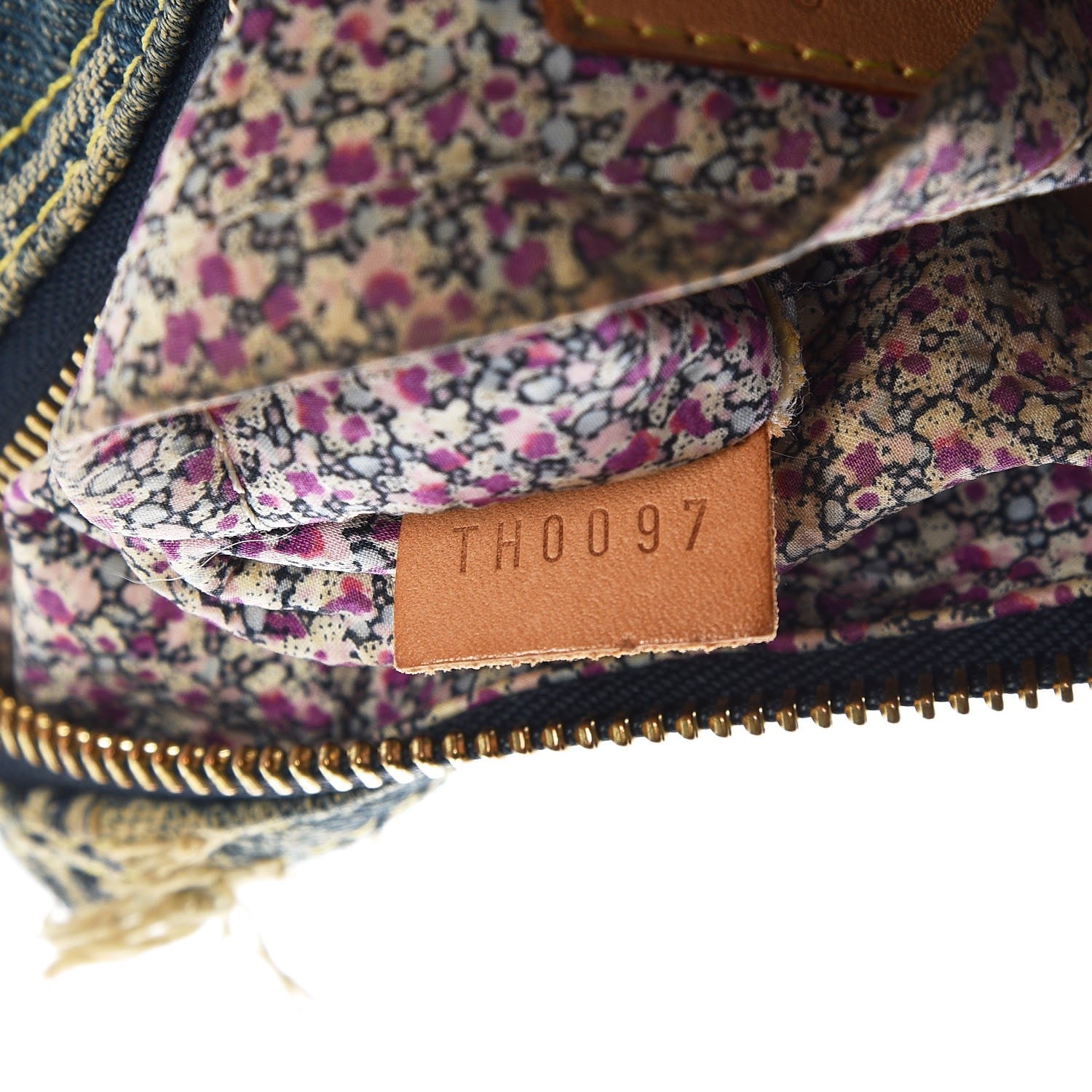 Louis Vuitton Denim Patchwork Speedy 30 Blue 7 of 17