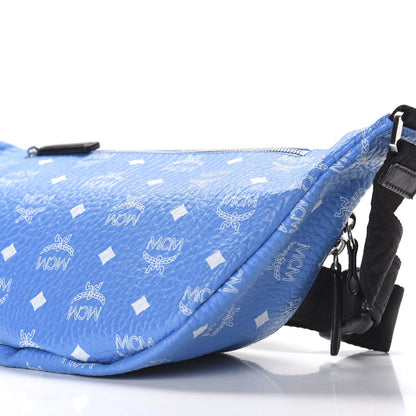 MCM Visetos Medium Stark Belt Bag Blue 7 of 8