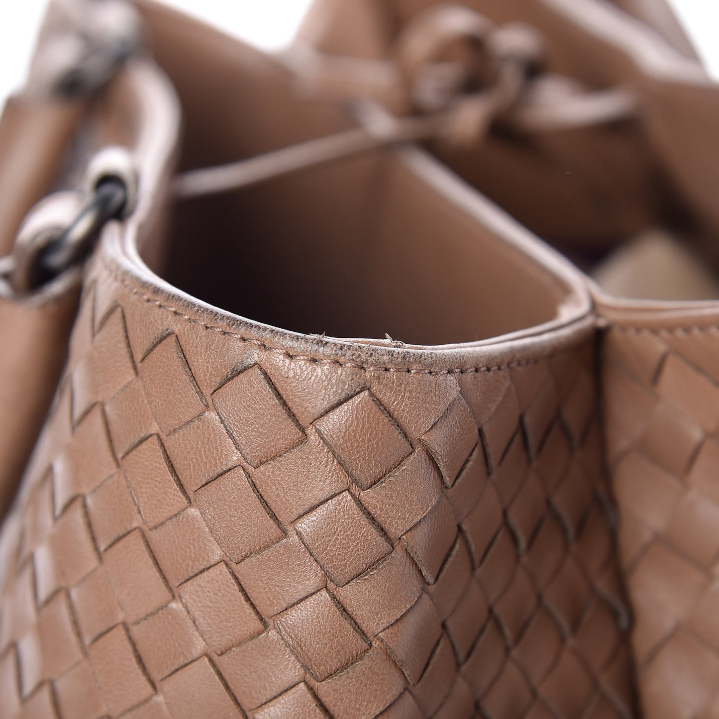 Nappa Intrecciato Milano Tote Toffee