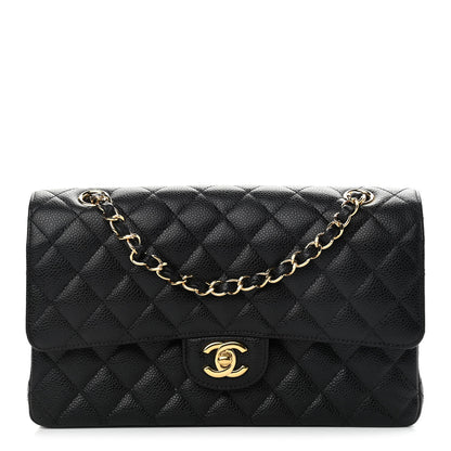 Chanel Caviar Quilted Medium Double Flap Black 1 of 14