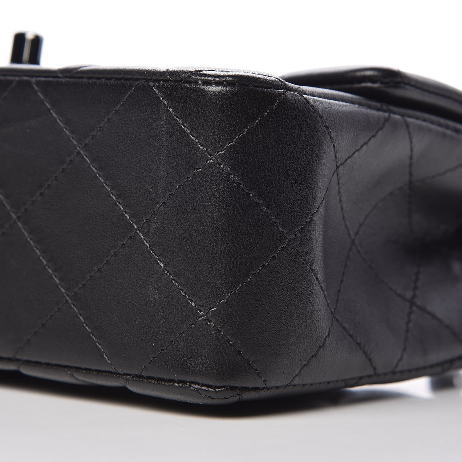 Chanel Lambskin Quilted Mini Rectangular Flap Black 6 of 10