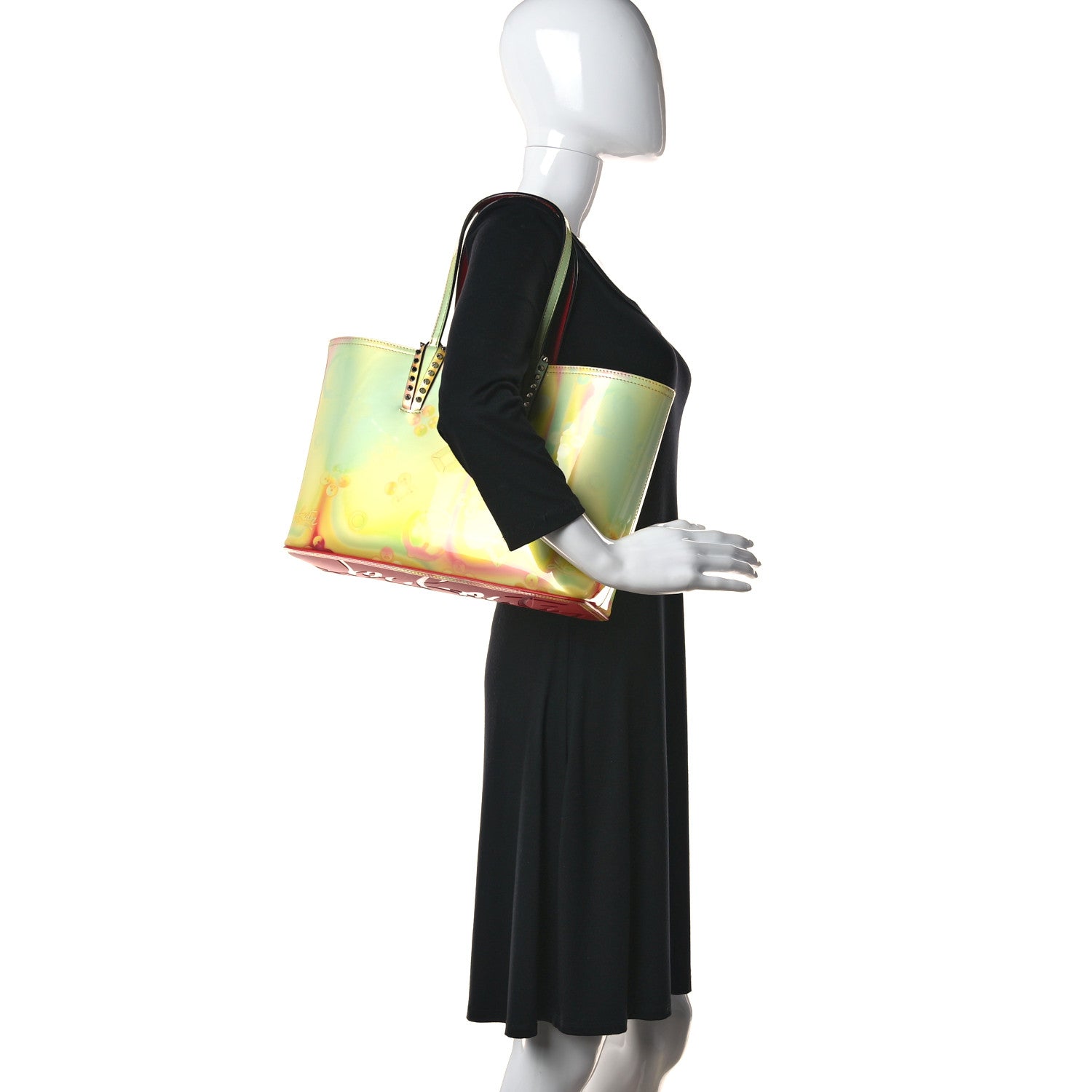 Christian Louboutin Patent Calfskin Loubinthesky Small Cabata Tote Multicolor 2 of 10