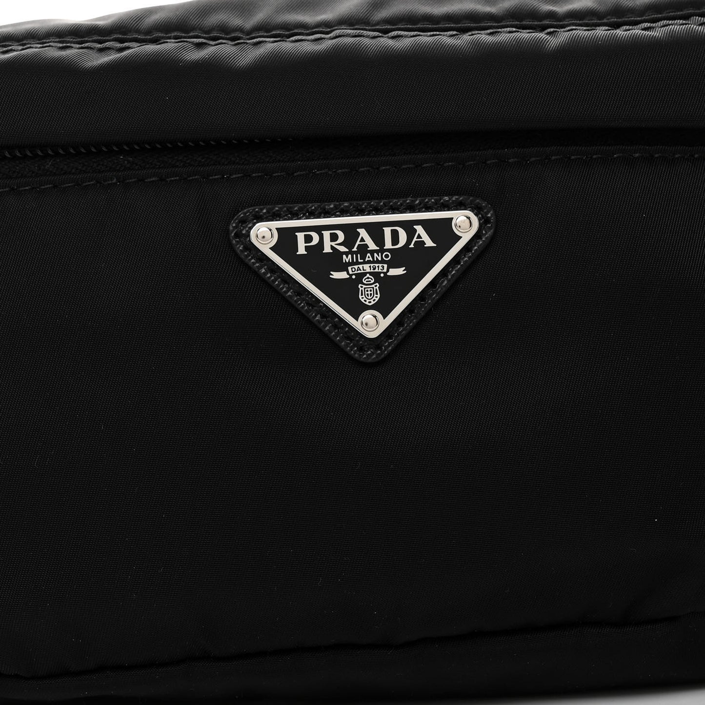 Re-Nylon Saffiano Belt Bag Black