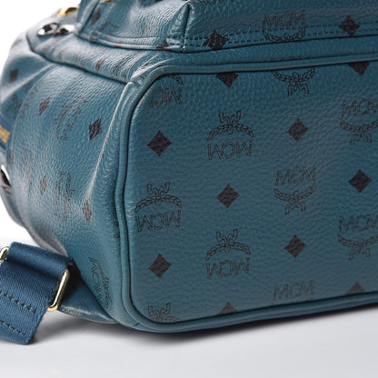 MCM Visetos Studded Small Stark M Backpack Teal 10 of 11