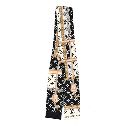 Louis Vuitton Silk Monogram Confidential Bandeau Black 2 of 3