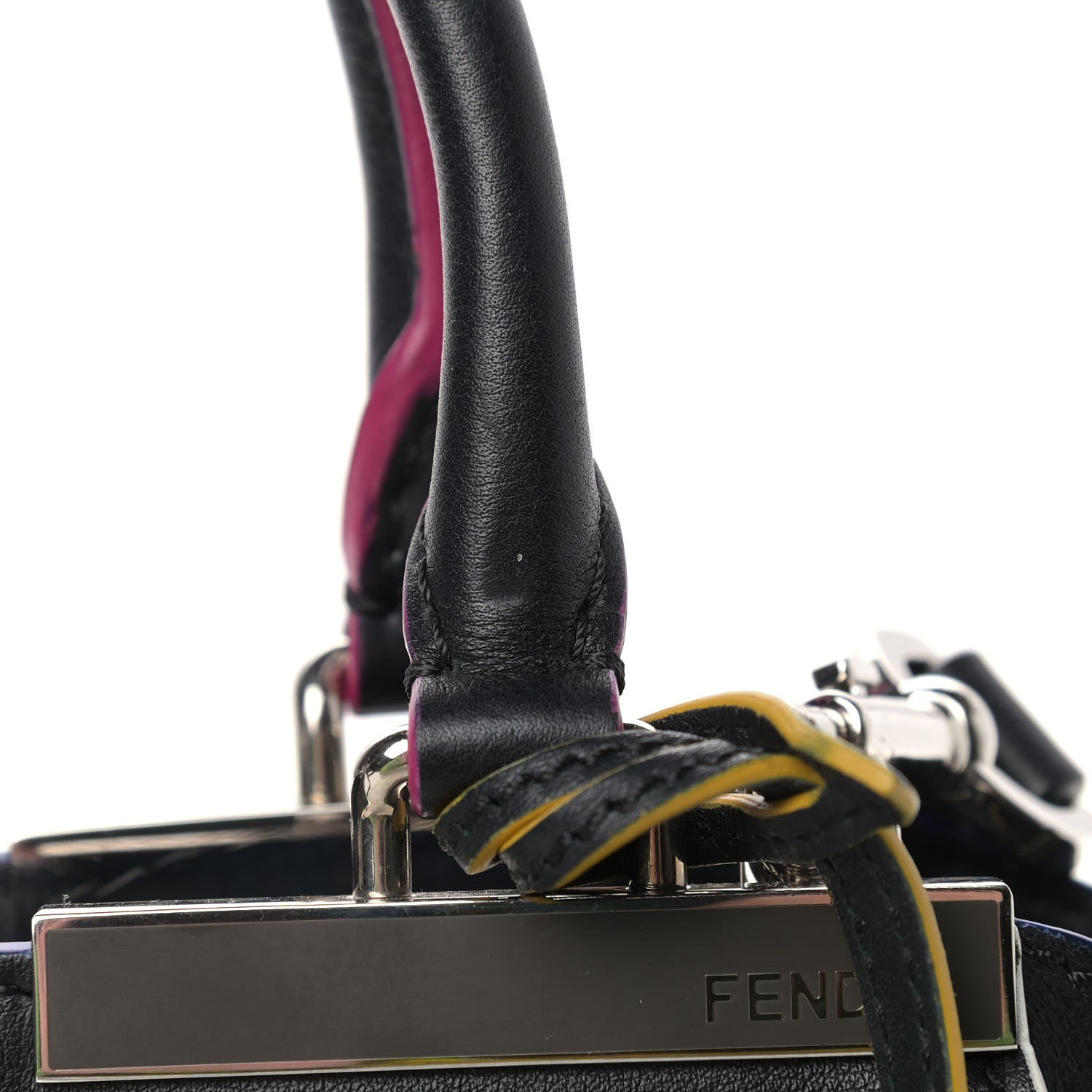 Fendi Vitello Dolce Mini 3Jours Tote Black 10 of 13