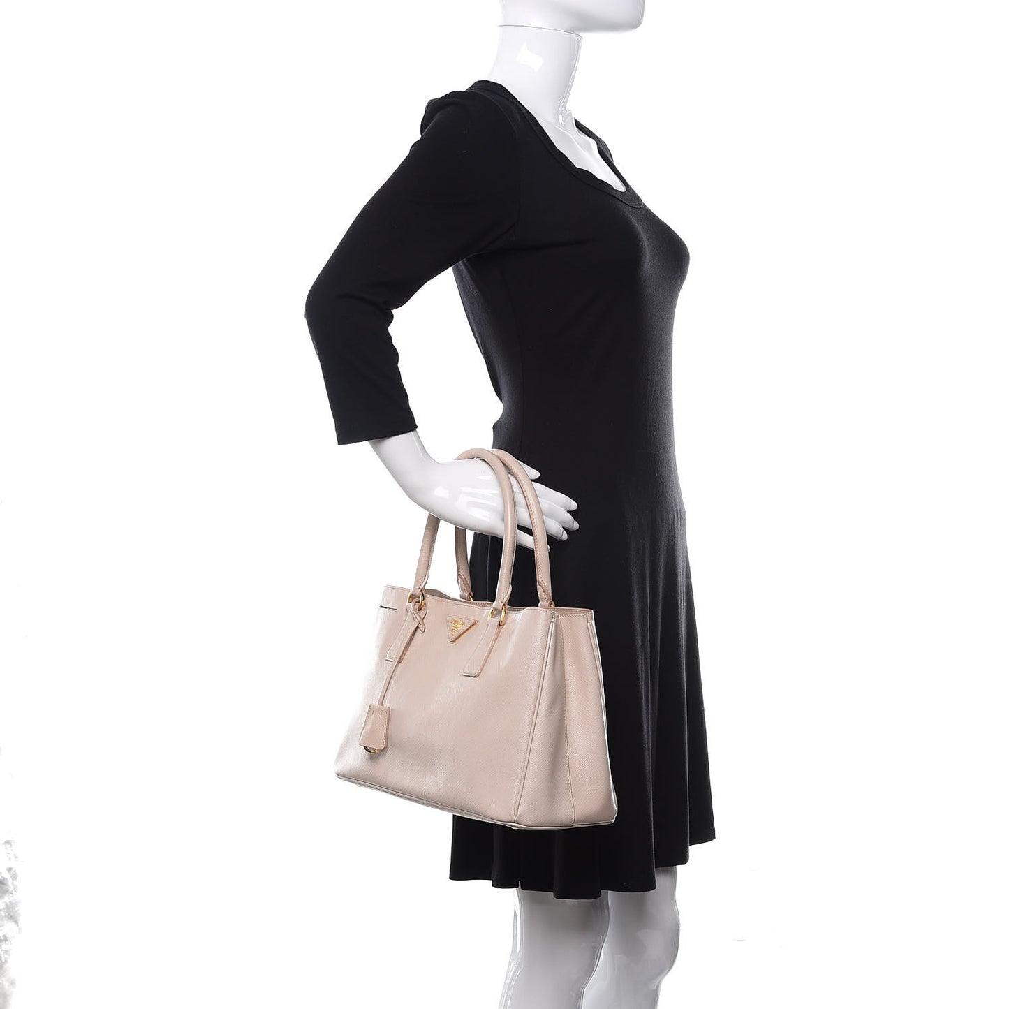 Saffiano Lux Medium Tote Sabbia