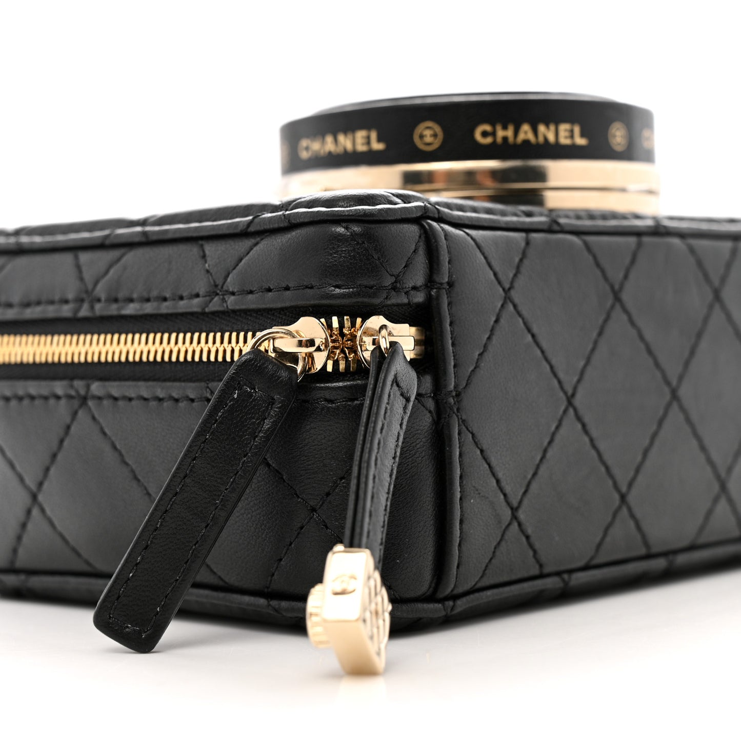 Lambskin Quilted Coco Click Bag Black