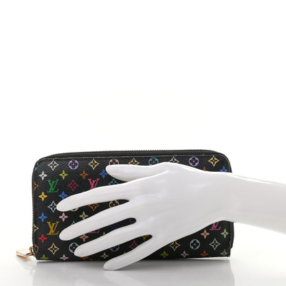 Louis Vuitton Monogram Multicolor Zippy Wallet Black 2 of 10