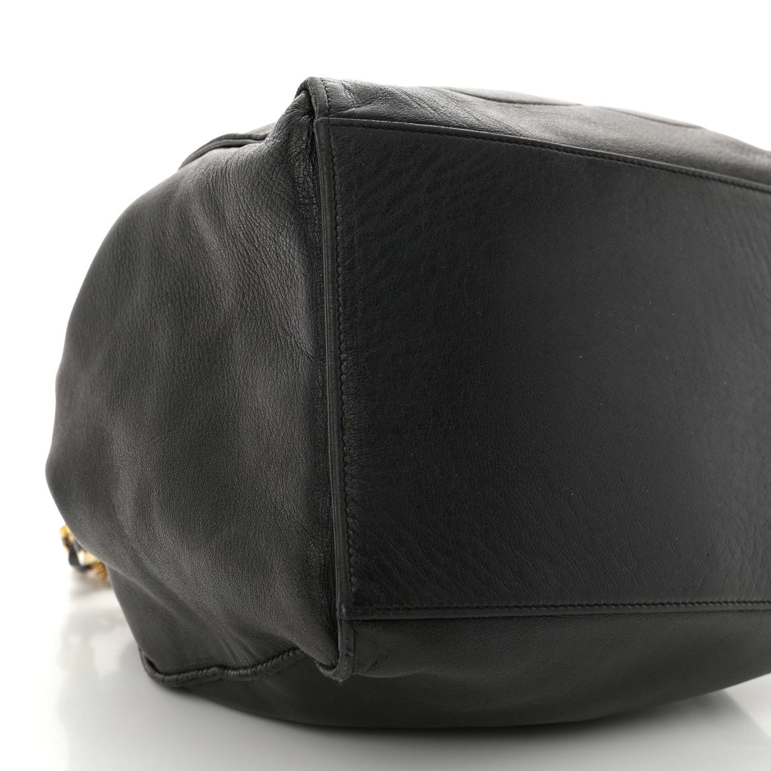 Chanel Lambskin CC Drawstring Bag Black 9 of 11
