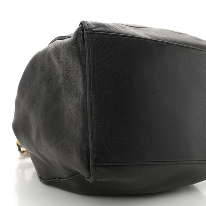 Chanel Lambskin CC Drawstring Bag Black 9 of 11