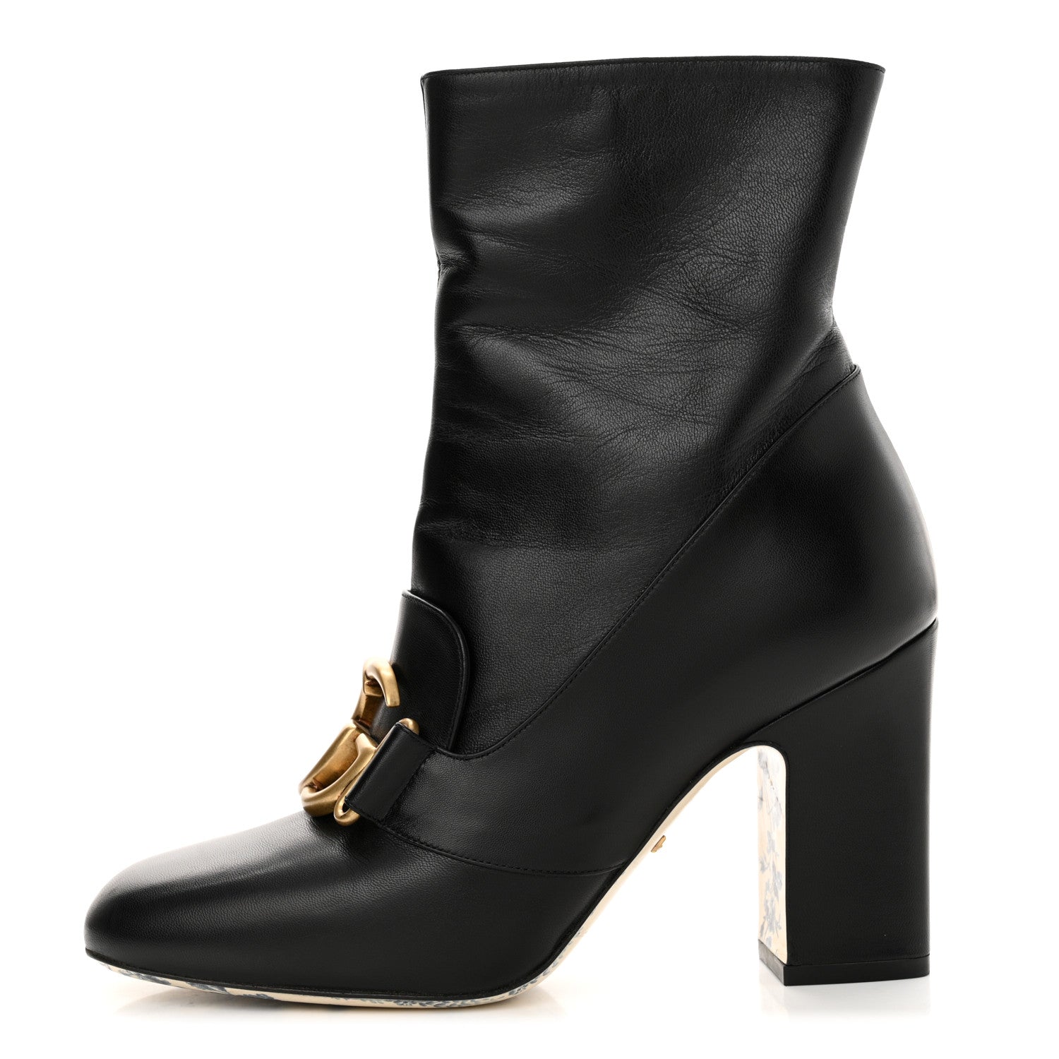 Gucci Malaga Kid GG Victoire 95mm Ankle Boots 36.5 Black 1 of 11