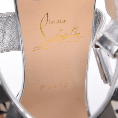 Christian Louboutin Specchio Miziggoo Spiked 120 Pumps 39 Silver 7 of 8