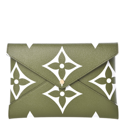 Louis Vuitton Monogram Giant Large Kirigami Pochette Kaki 1 of 8