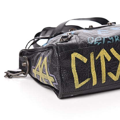 Balenciaga Agneau Graffiti All Over Classic Hardware S City Black Multicolor 8 of 10