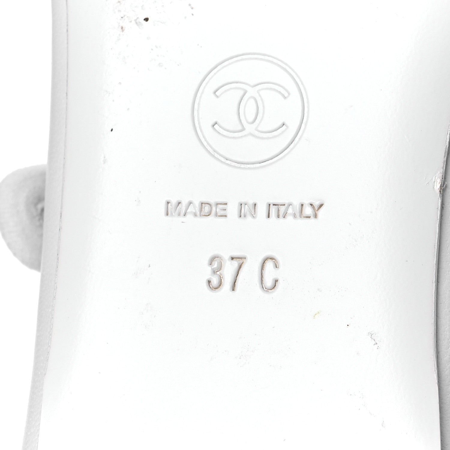 Chanel Lambskin Mary Jane Flats 37 White 8 of 13