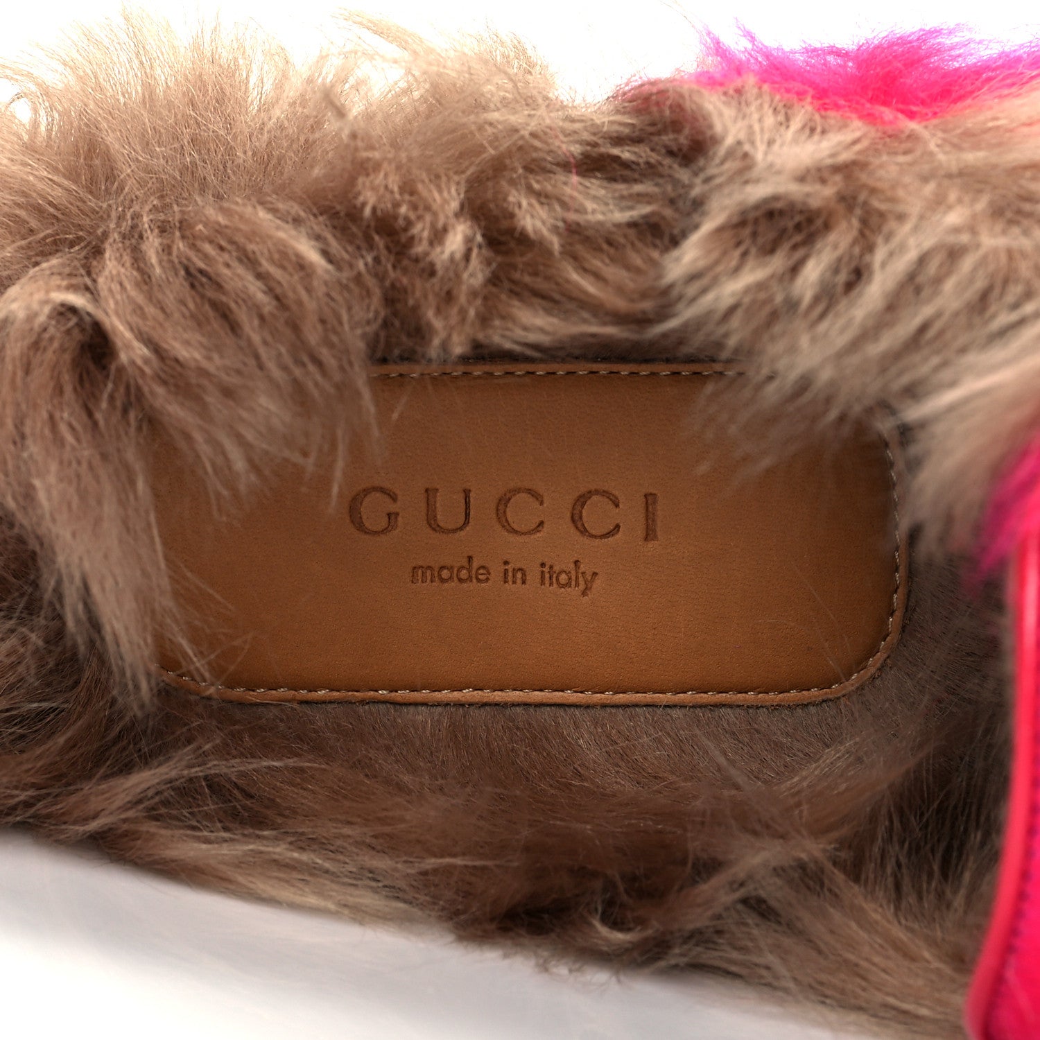 Gucci Merino Wool Womens Princetown Slippers 41 Raspberry Lipstick Natural 8 of 9