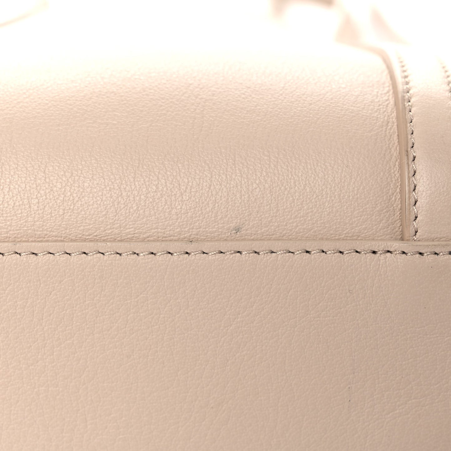 Smooth Calfskin Logo XXS Everyday Tote Light Beige Black