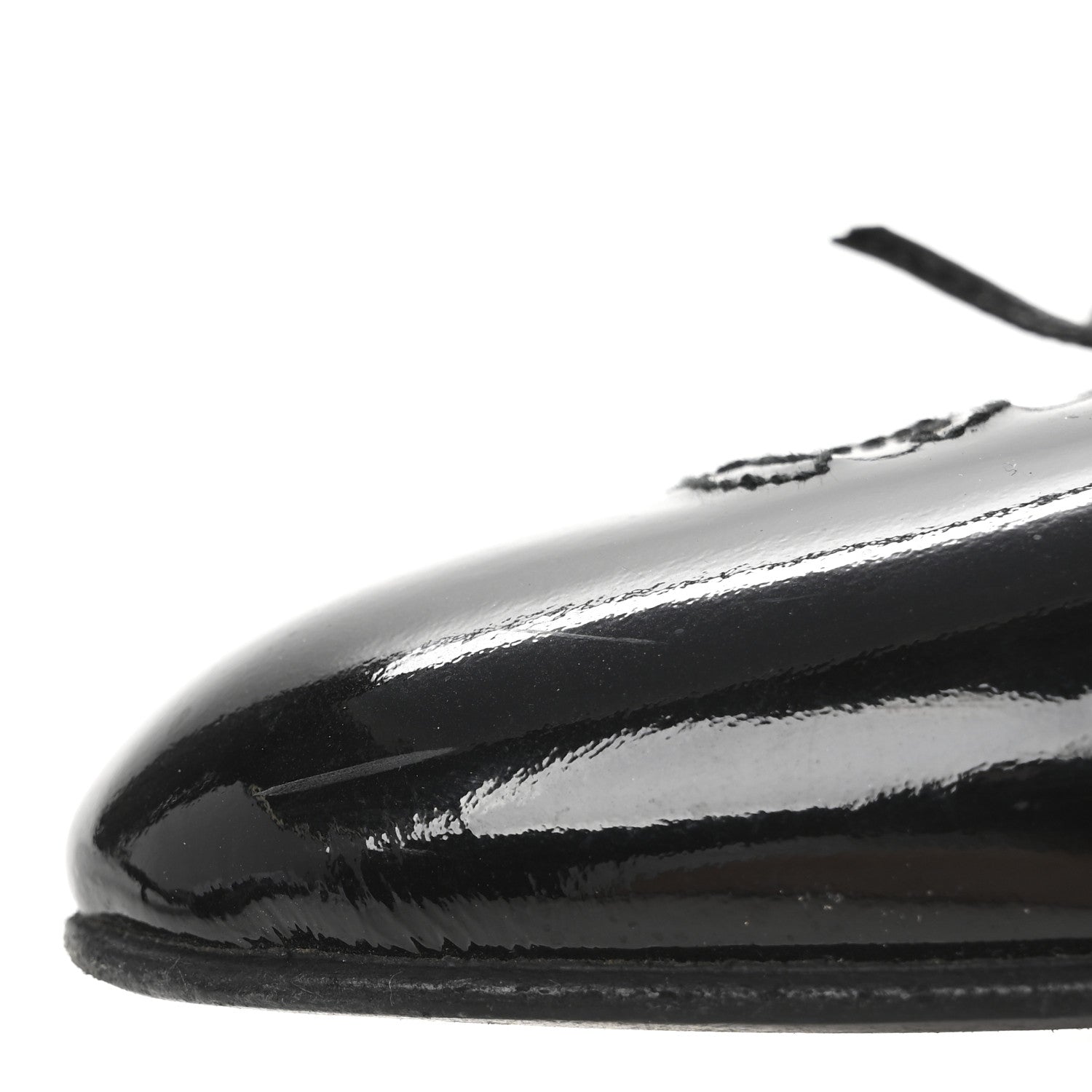 Chanel Lambskin Patent Cap Toe Bow CC Mules 40 Black 9 of 9