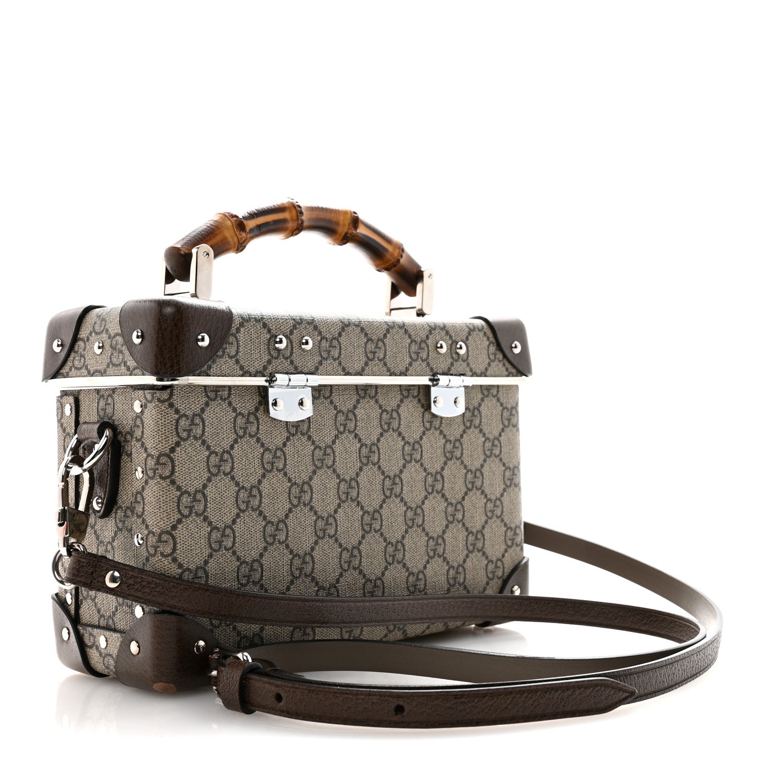 Gucci GG Supreme Monogram Globe-Trotter Beauty Case Brown 3 of 14
