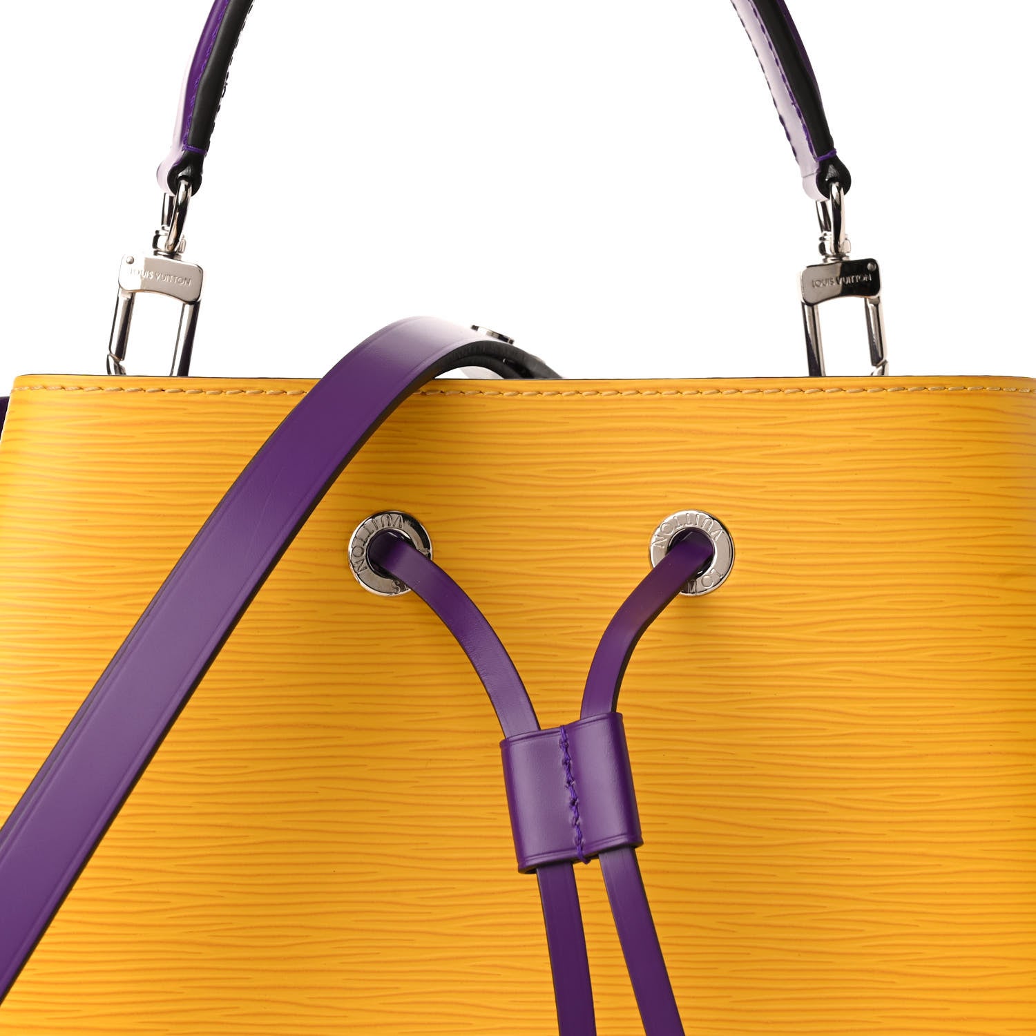 Louis Vuitton Epi NeoNoe MM Citron Violet 8 of 11