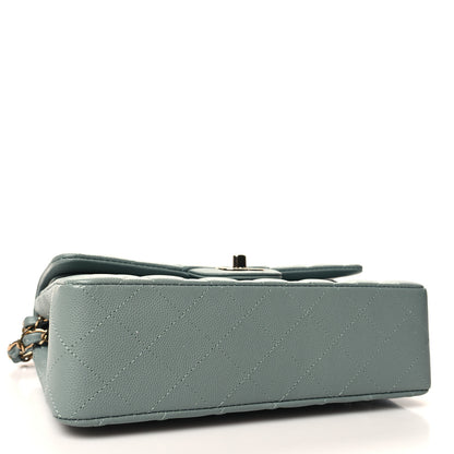 Chanel Caviar Quilted Small Double Flap Light Blue 4 of 11