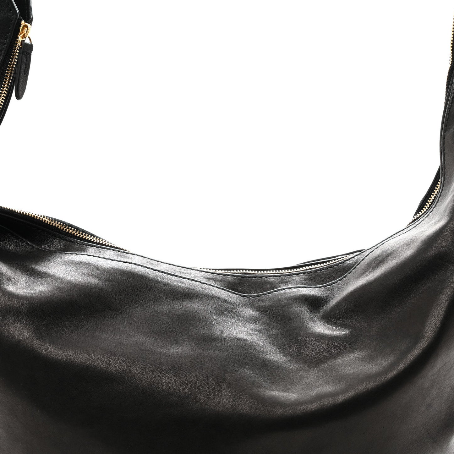 Lambskin Augustina Hobo Black