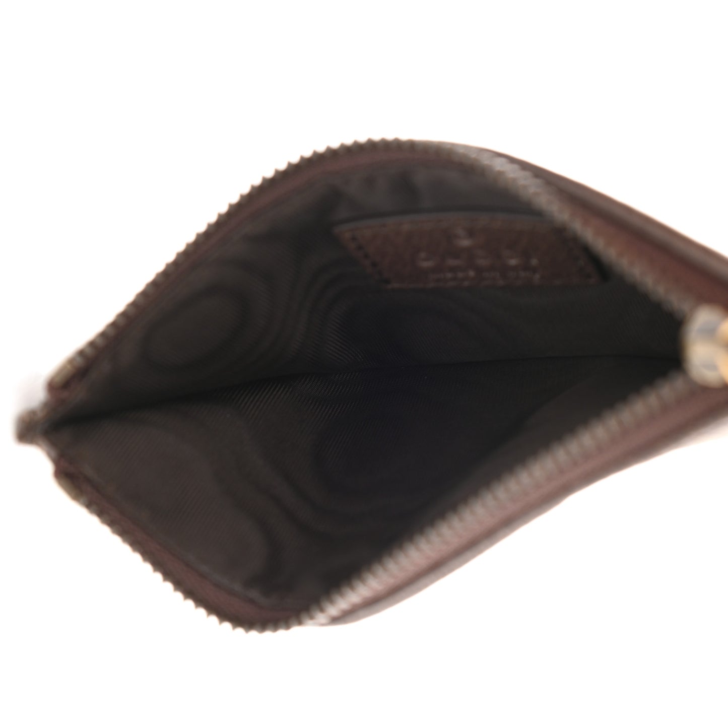 GG Supreme Monogram Web Ophidia Coin Case Brown