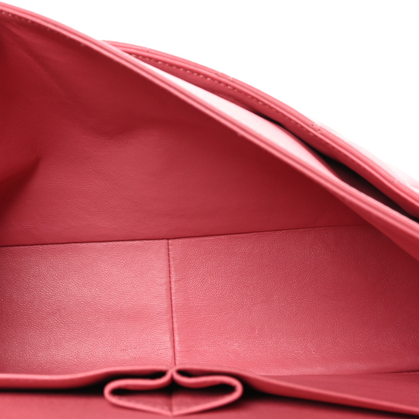 Lambskin Quilted Jumbo Double Flap Pink