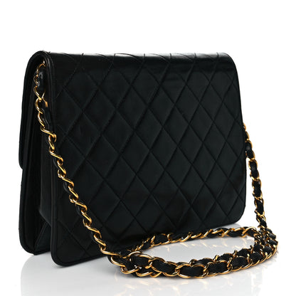 Chanel Lambskin Quilted Small Single Flap Black 2 of 11