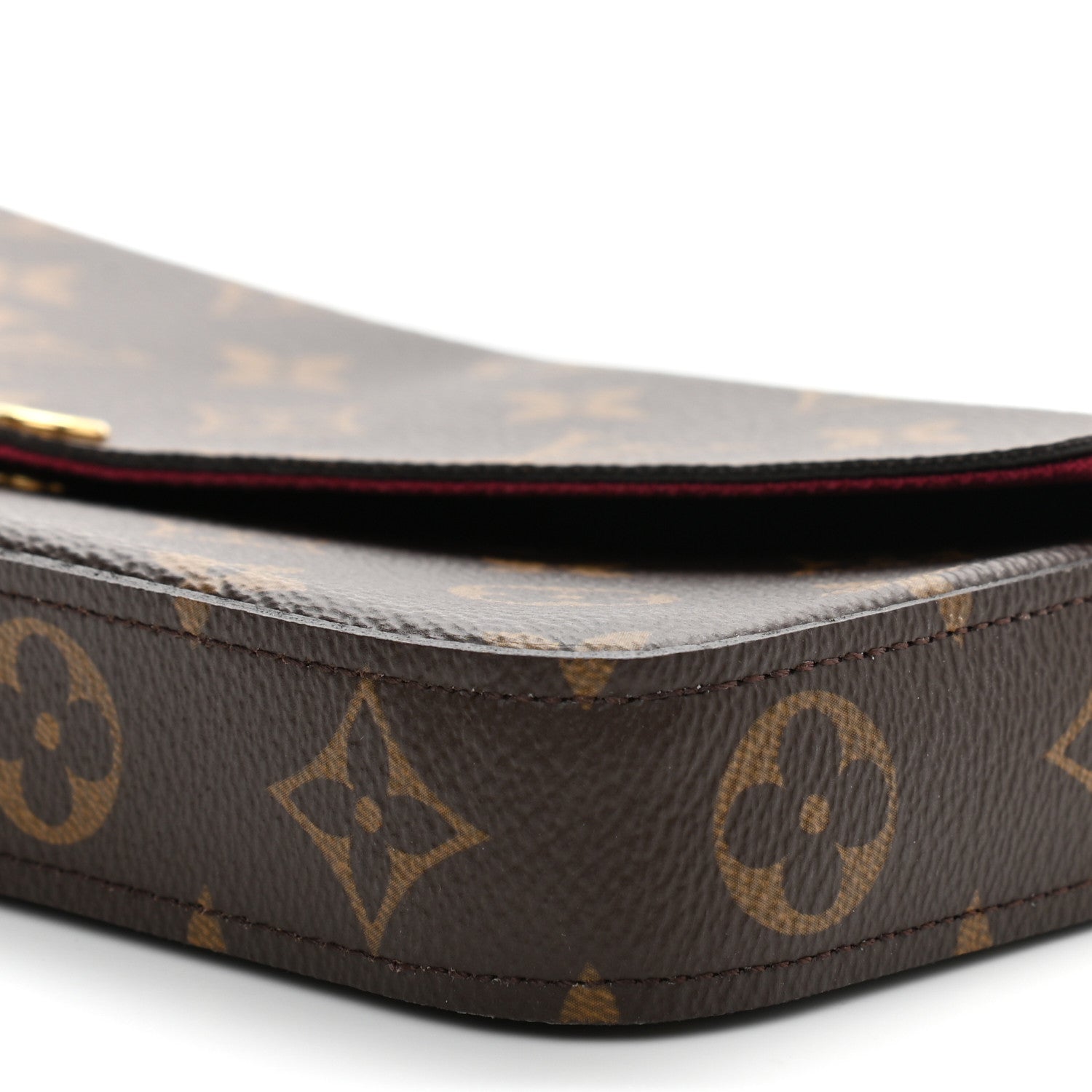 Louis Vuitton Monogram Pochette Felicie Chain Wallet Fuchsia 10 of 10