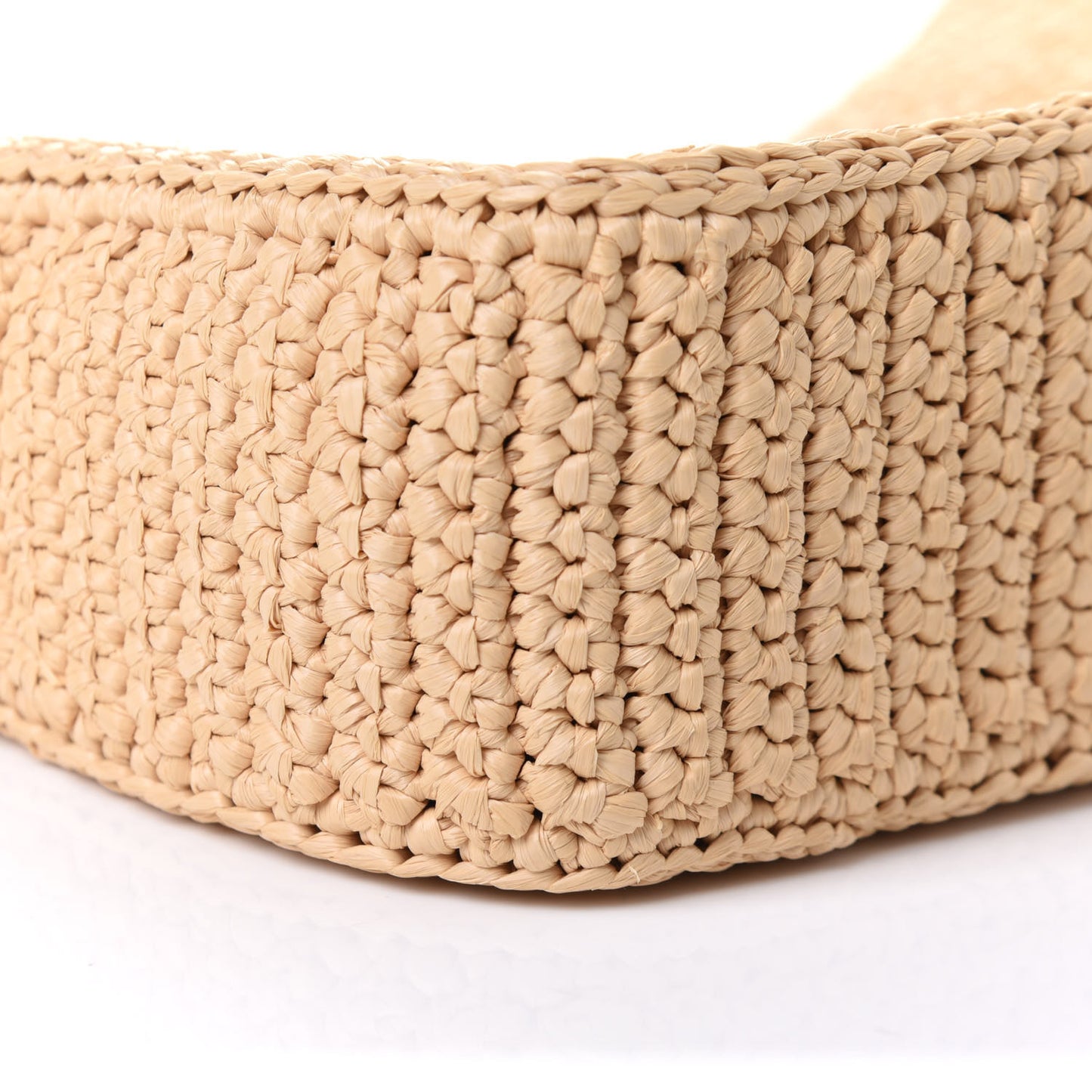 Yarn Raffia Effect Crochet Re-Edition 2005 Shoulder Bag Naturale