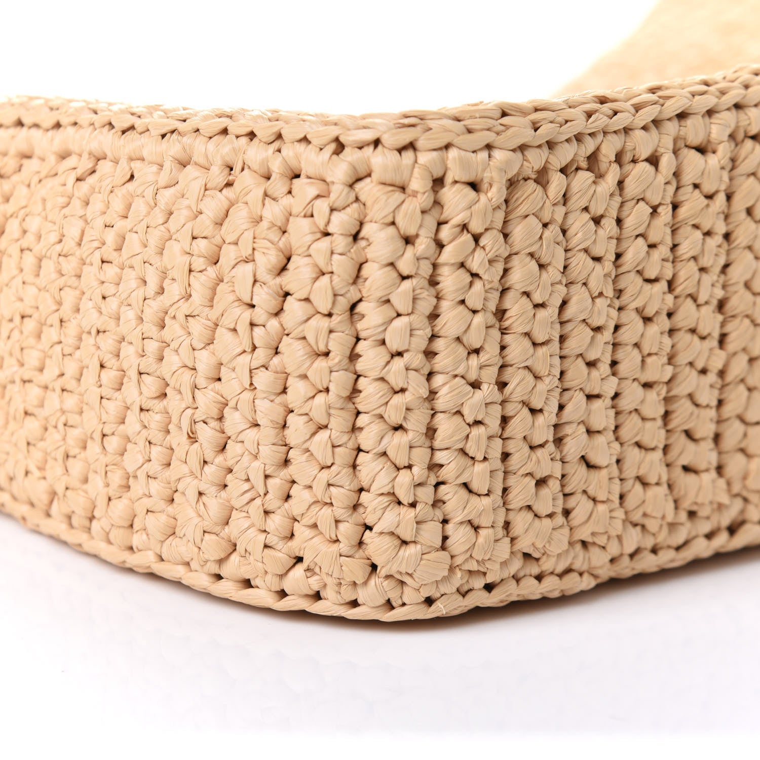 Prada Yarn Raffia Effect Crochet Re-Edition 2005 Shoulder Bag Naturale 11 of 13