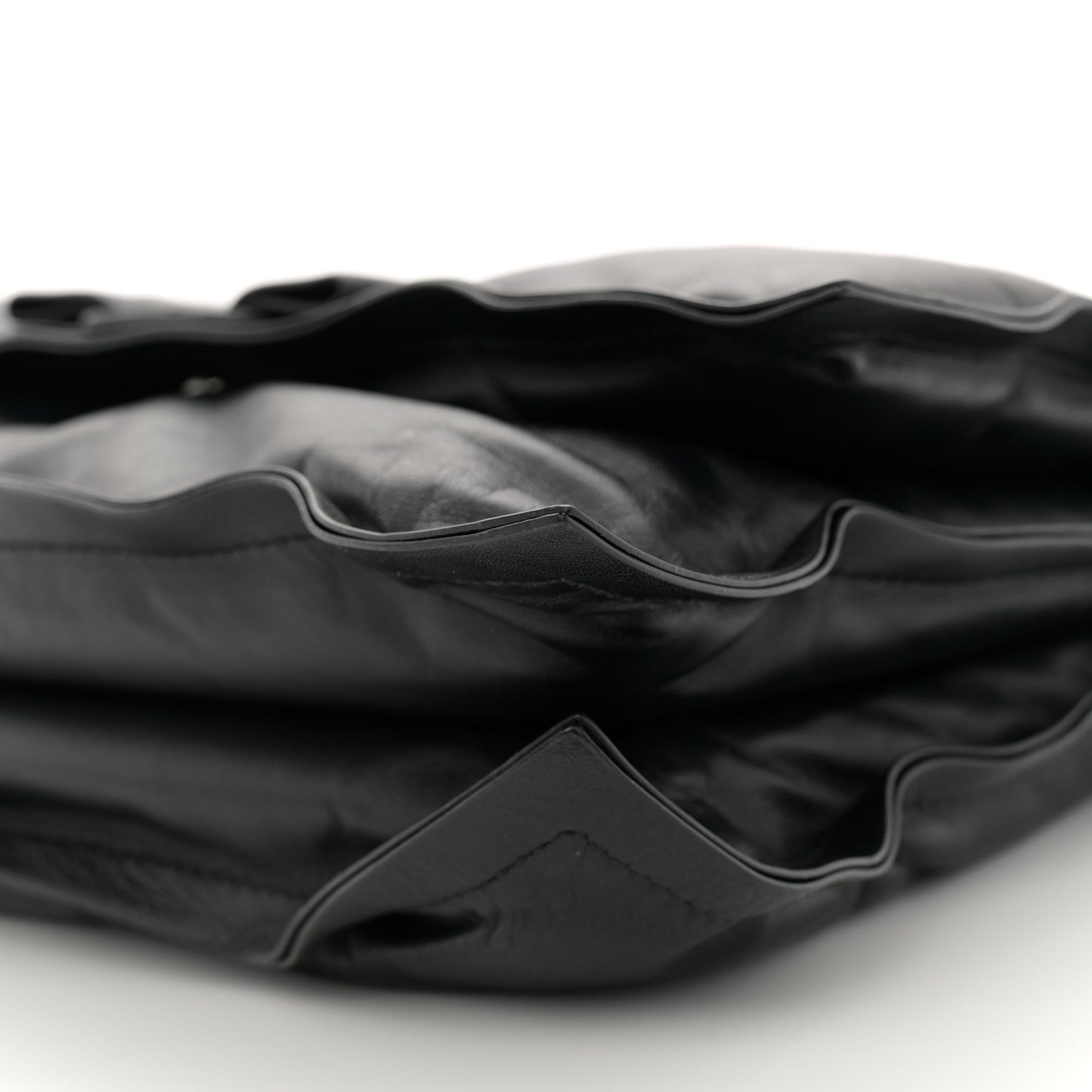Calfskin Medium Viva Bow Shoulder Bag Black